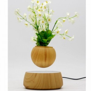 NY 360 roterande trämagnetisk flytande levitation flygande luft bonsai potten potter potten
