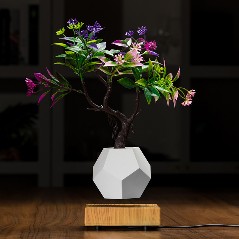 NY trä magnetisk levitating flytande luft bonsai planter potten PA-0708